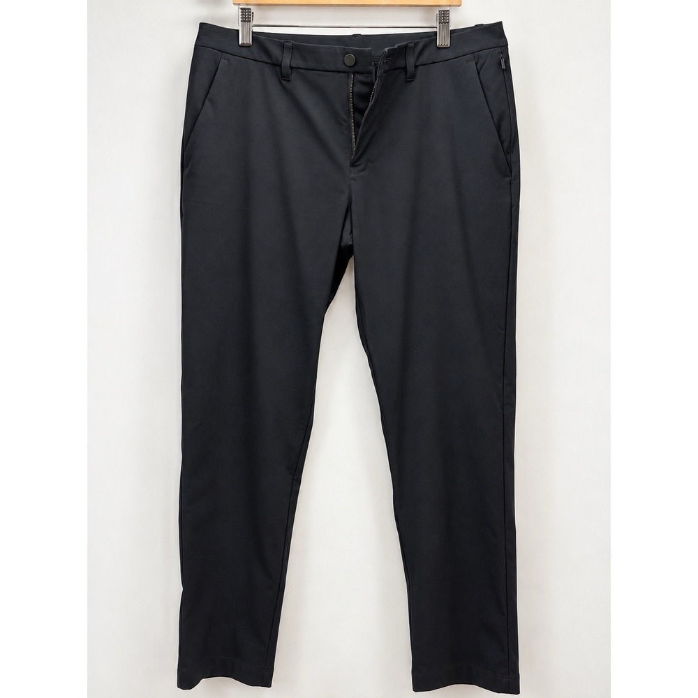 Lululemon Commission Pant Classic Fit Warpstreme Black Men's Size 34x40